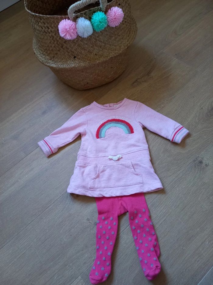 Ensemble robe et collant 3 mois