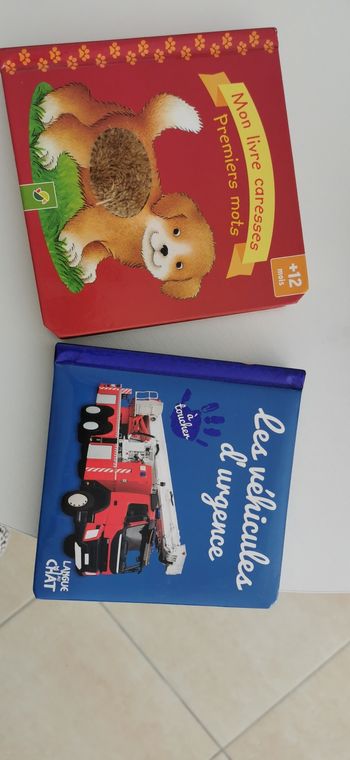 Lot 2 livres a toucher