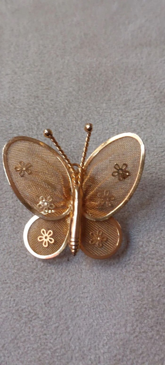 Broche pendentif papillon vintage