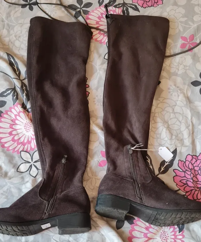 Cuissardes imitation daim - photo numéro 2