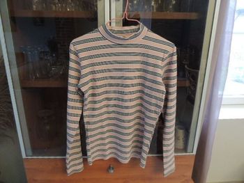 Tee shirt manches longues col montant femme Tally Weijl taille L