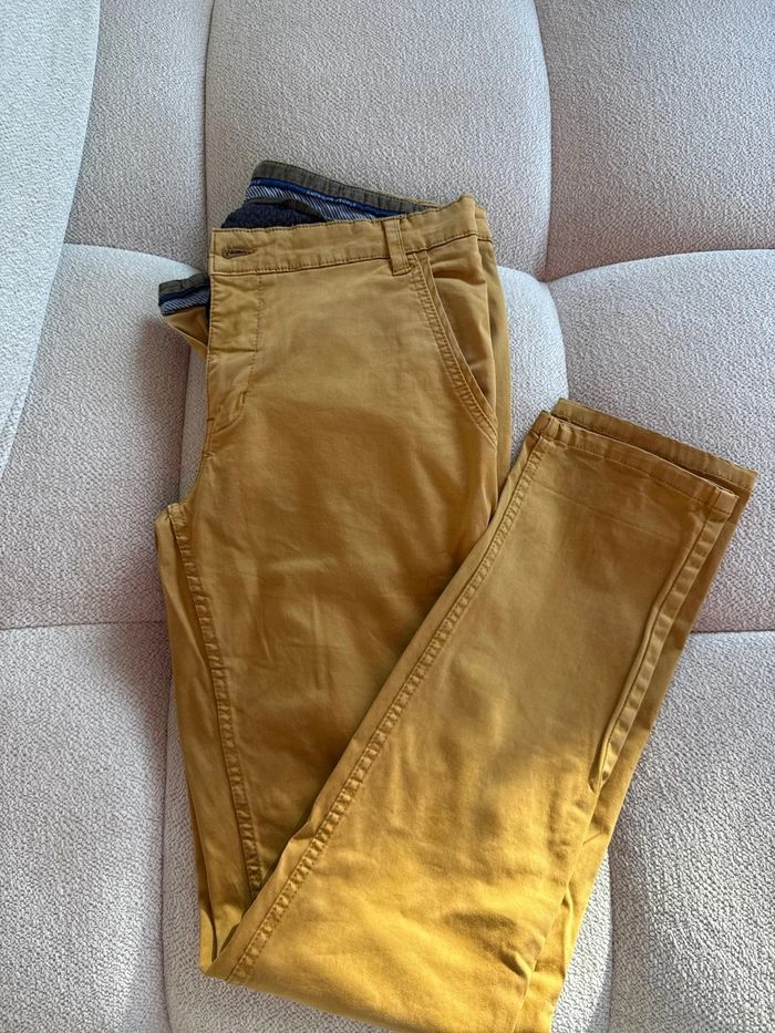 Pantalon jaune moutarde neuf - photo numéro 3