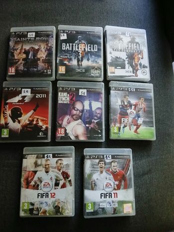 Lot de 8 jeux ps3