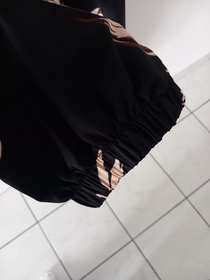 Pantalon Large Bas Élastique Taille M Lacet Taille - photo numéro 3