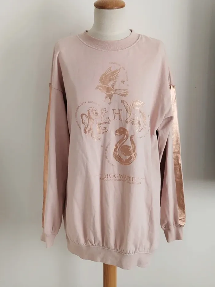 Robe sweat rose et rose gold Harry Potter H&M taille 15 ans