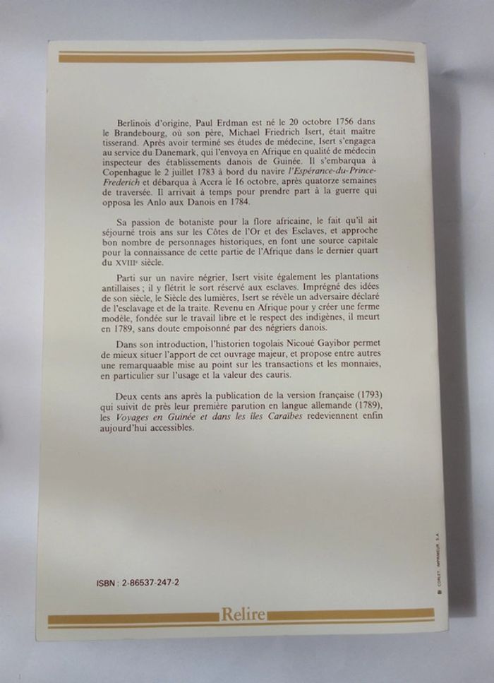 Paul Erdman Isert - Voyage en Guinée et dans les îles Caraïbes en Amérique - photo numéro 2