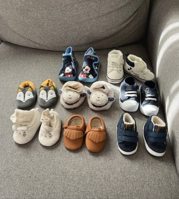 Lot de 8 paires de chaussons bébé
