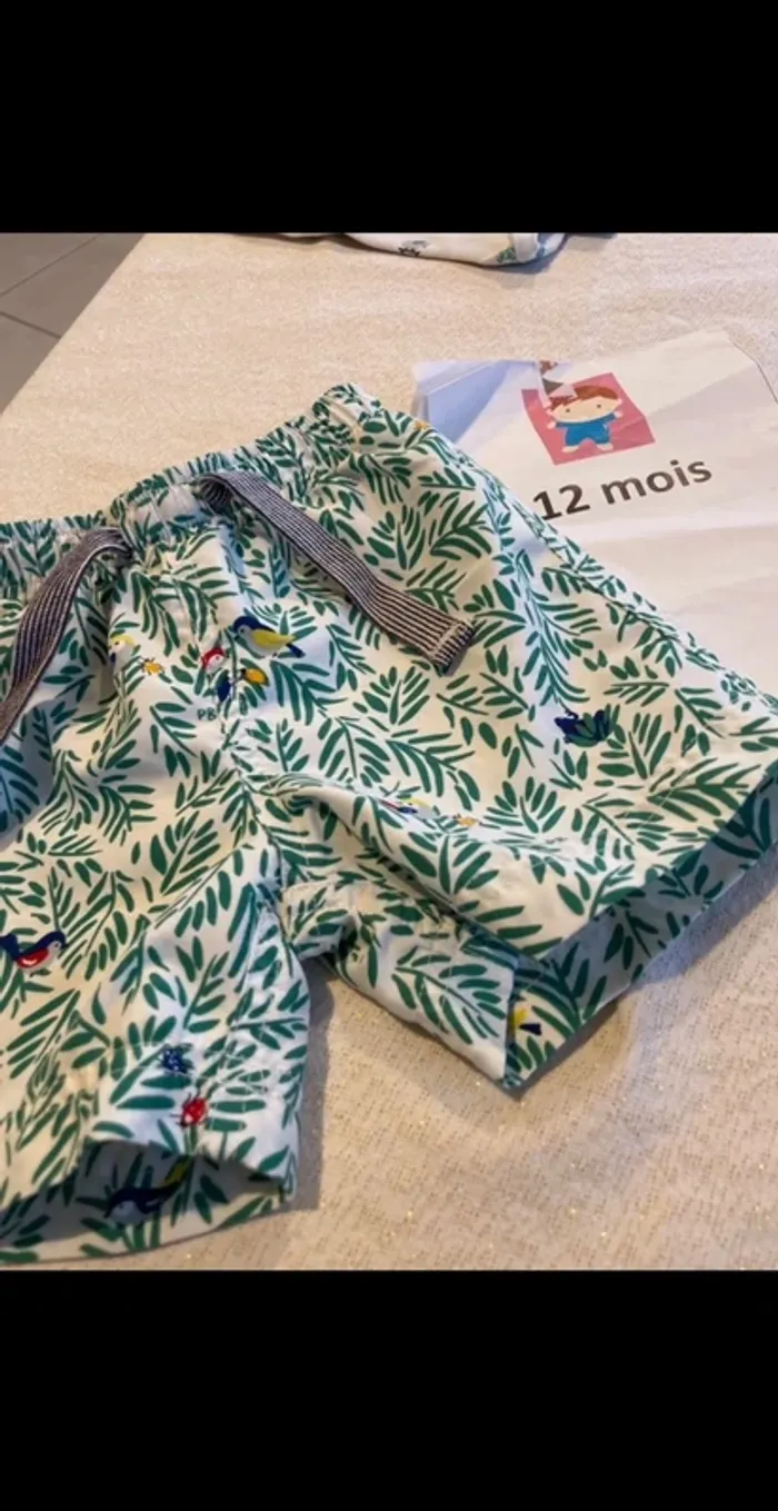 Short de bain petit bateau 12 mois