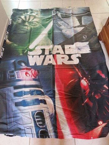 Housse de couette 1 personne +taie d'oreiller "Star wars"