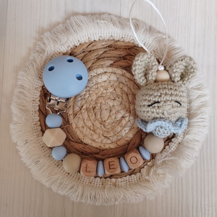 Attache tétine personnalisée 🐰