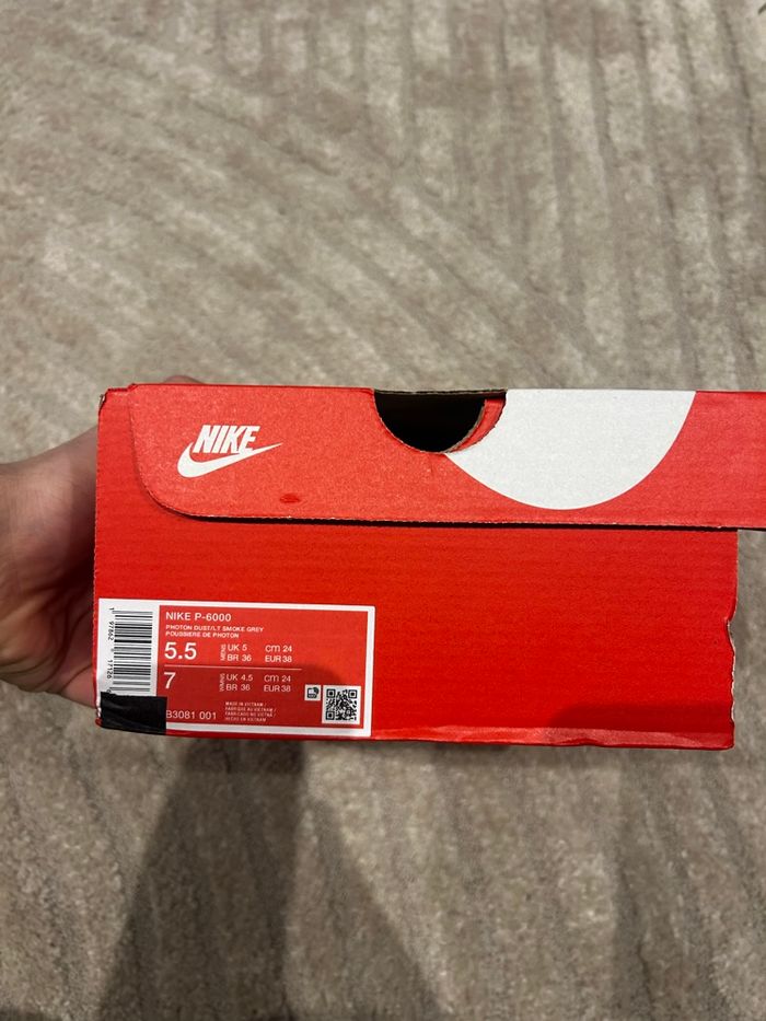 Nike P-6000 en cuir - Gris clair et anthracite - Taille 38 - photo numéro 4