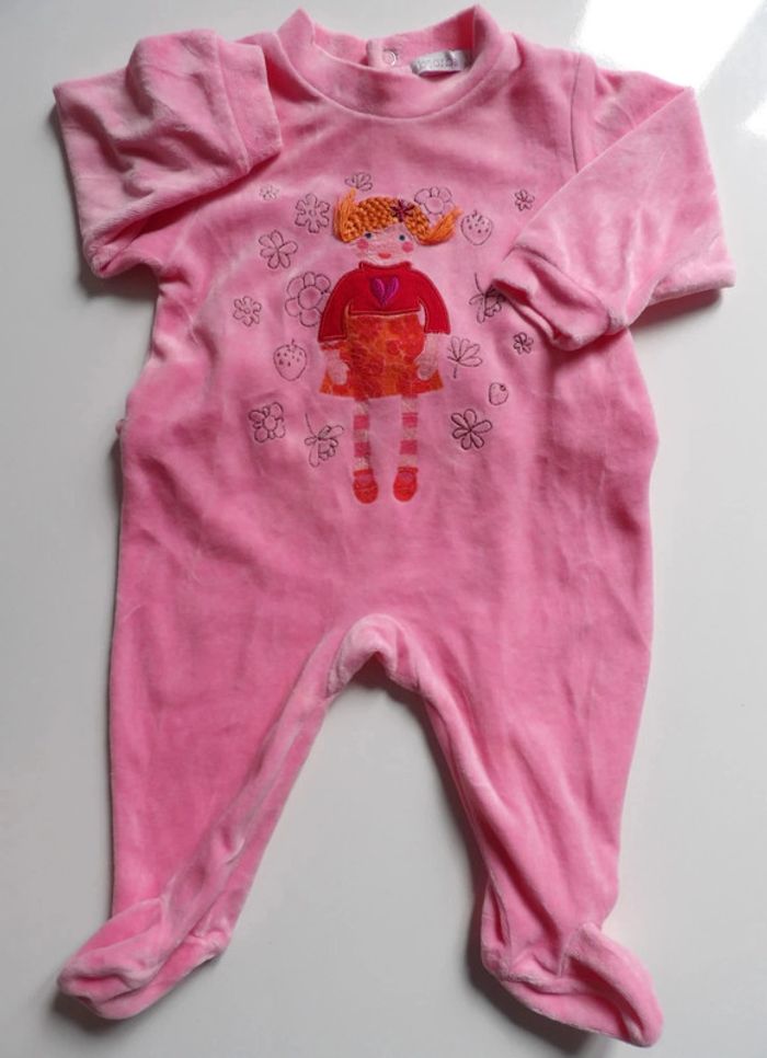Pyjama velours - absorba - 6 mois - photo numéro 2