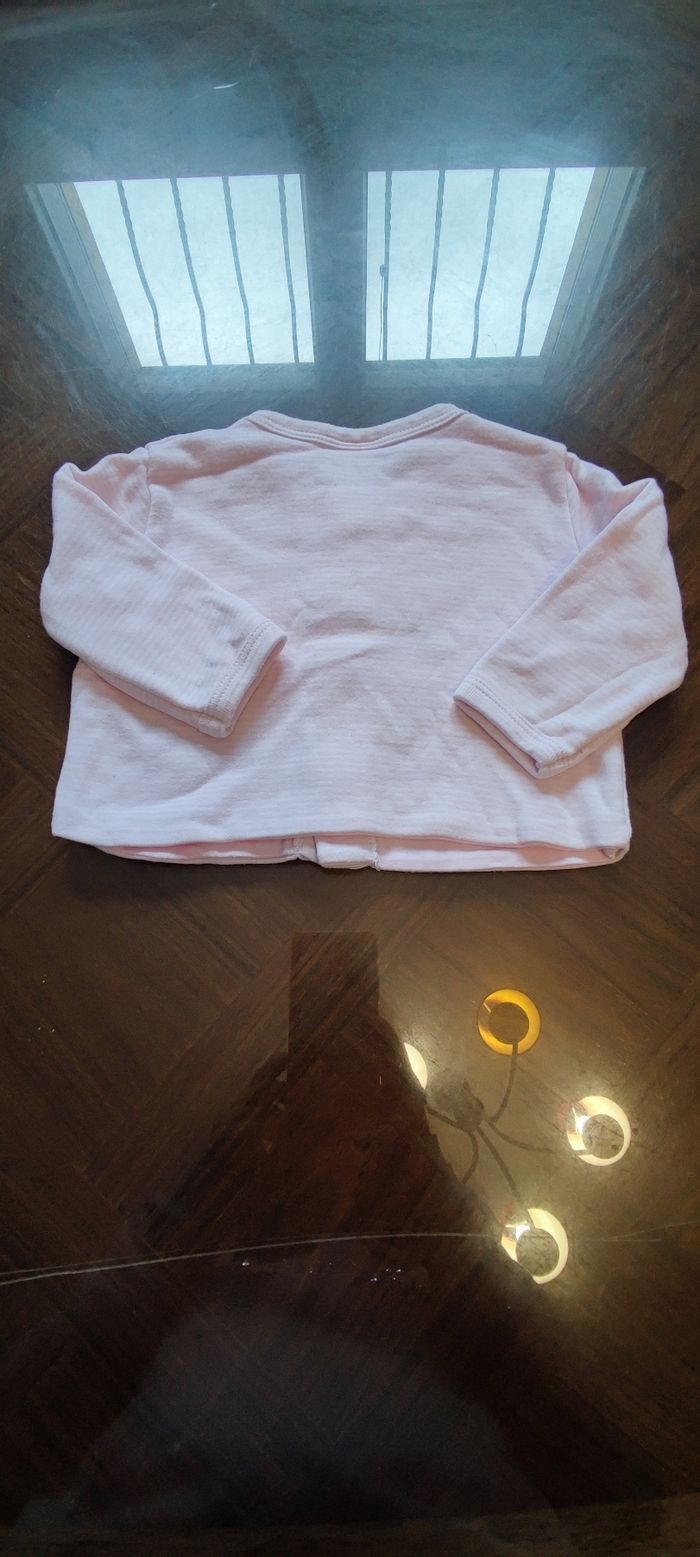 Ensemble grenouillère+ gilet Petit Bateau 6 mois - photo numéro 3