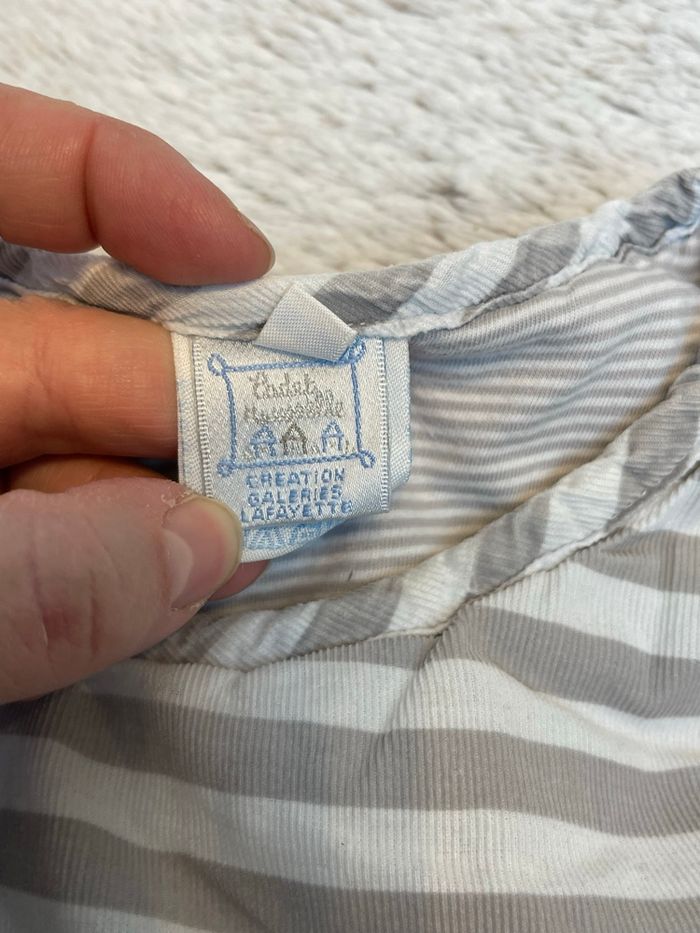 Gigoteuse grise à rayures - Cadet Rouselle - Taille 2 - photo numéro 5