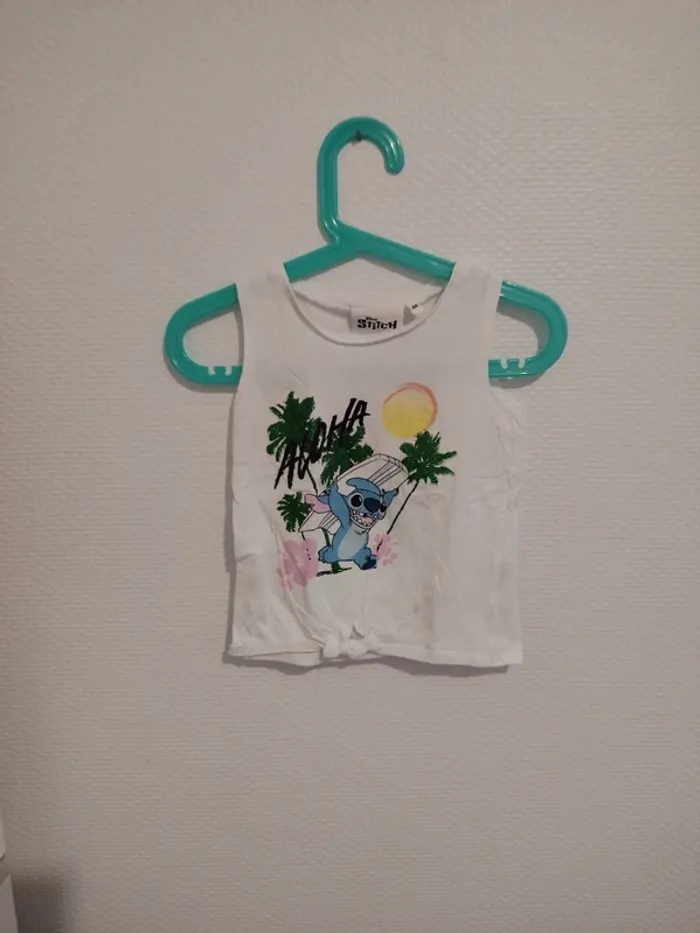 Débardeur Stitch Disney taille 4 ans