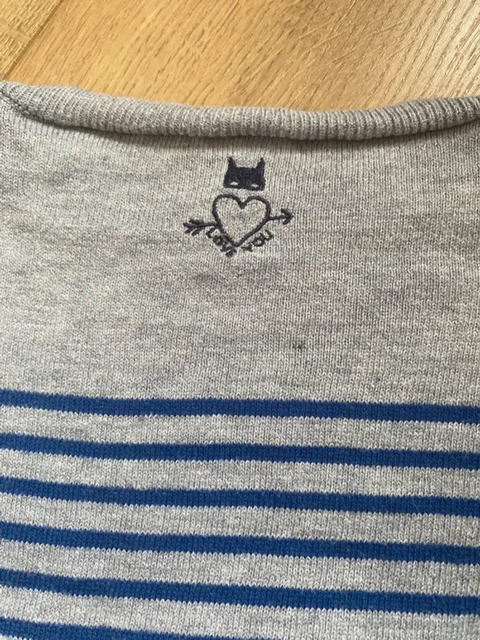 Petit pull fin et léger marinière esprit marin - photo numéro 5