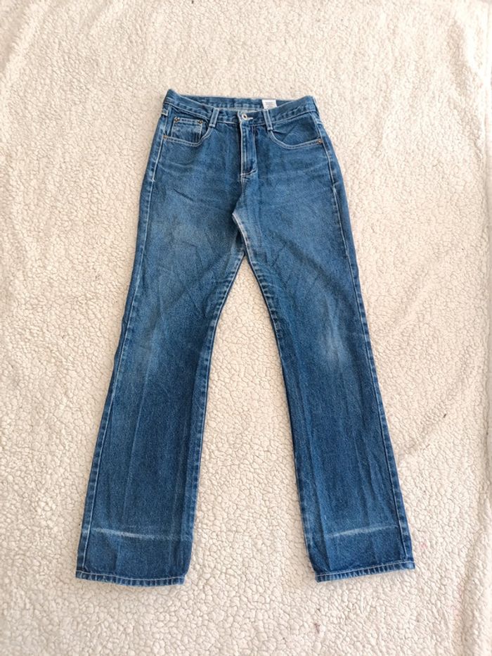 Jean brut taille haute Eunina Usa vintage années 90 coupe droite