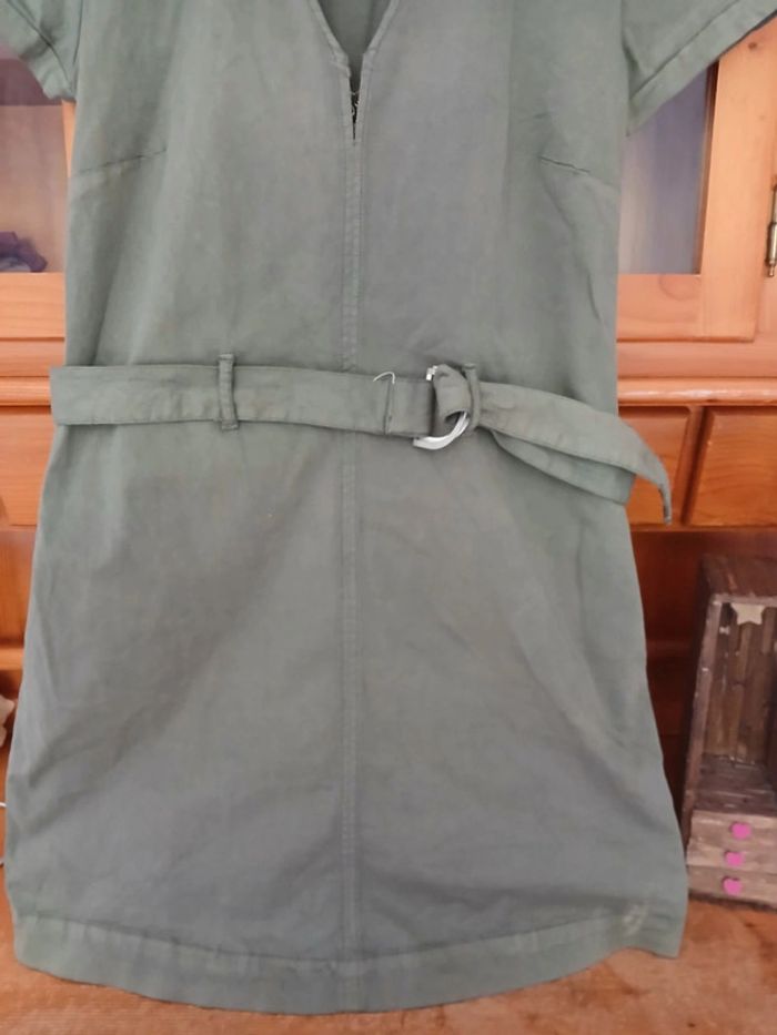 Robe en jeans kaki River Woods taille 40 - photo numéro 3