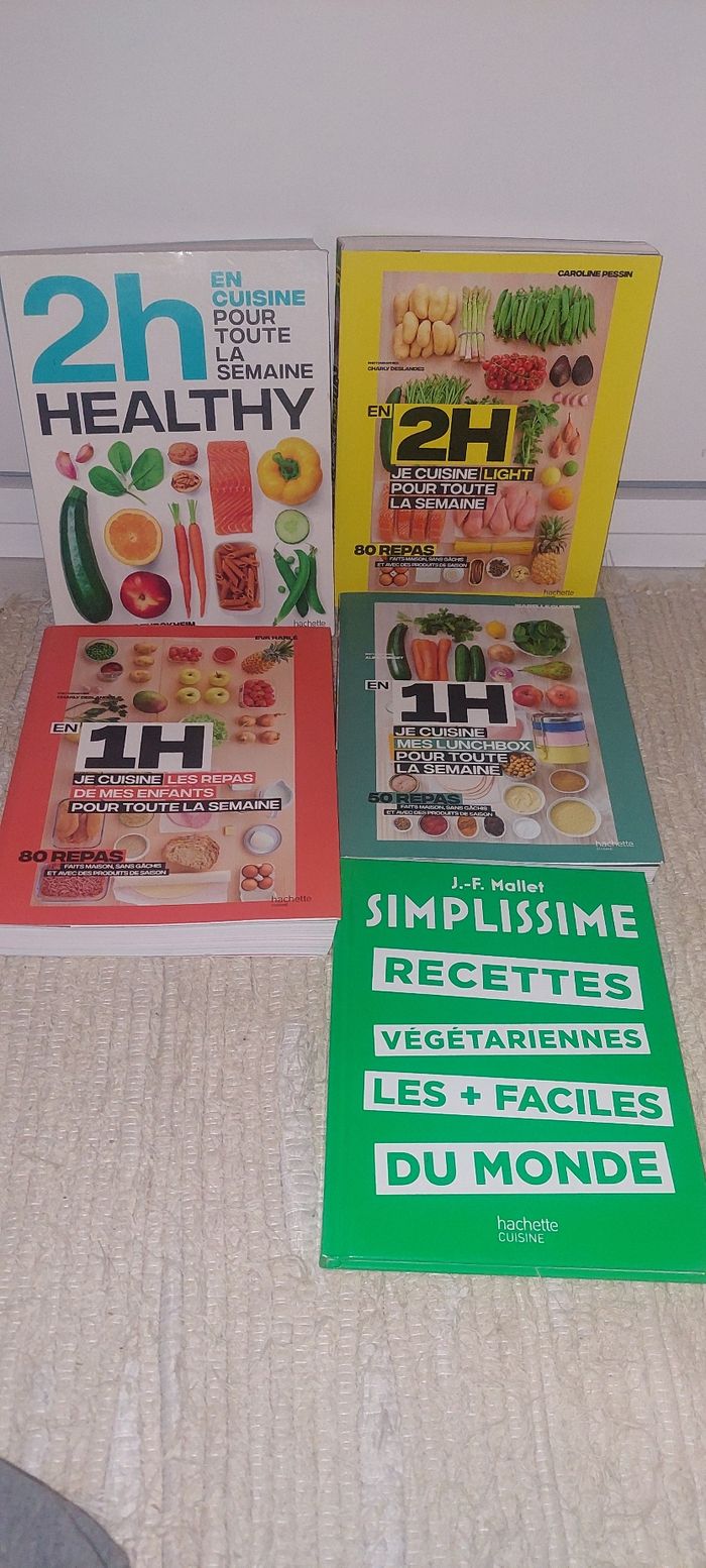 Lot de 5 livres de cuisine en 1
heure
et en 2 heures - photo numéro 2