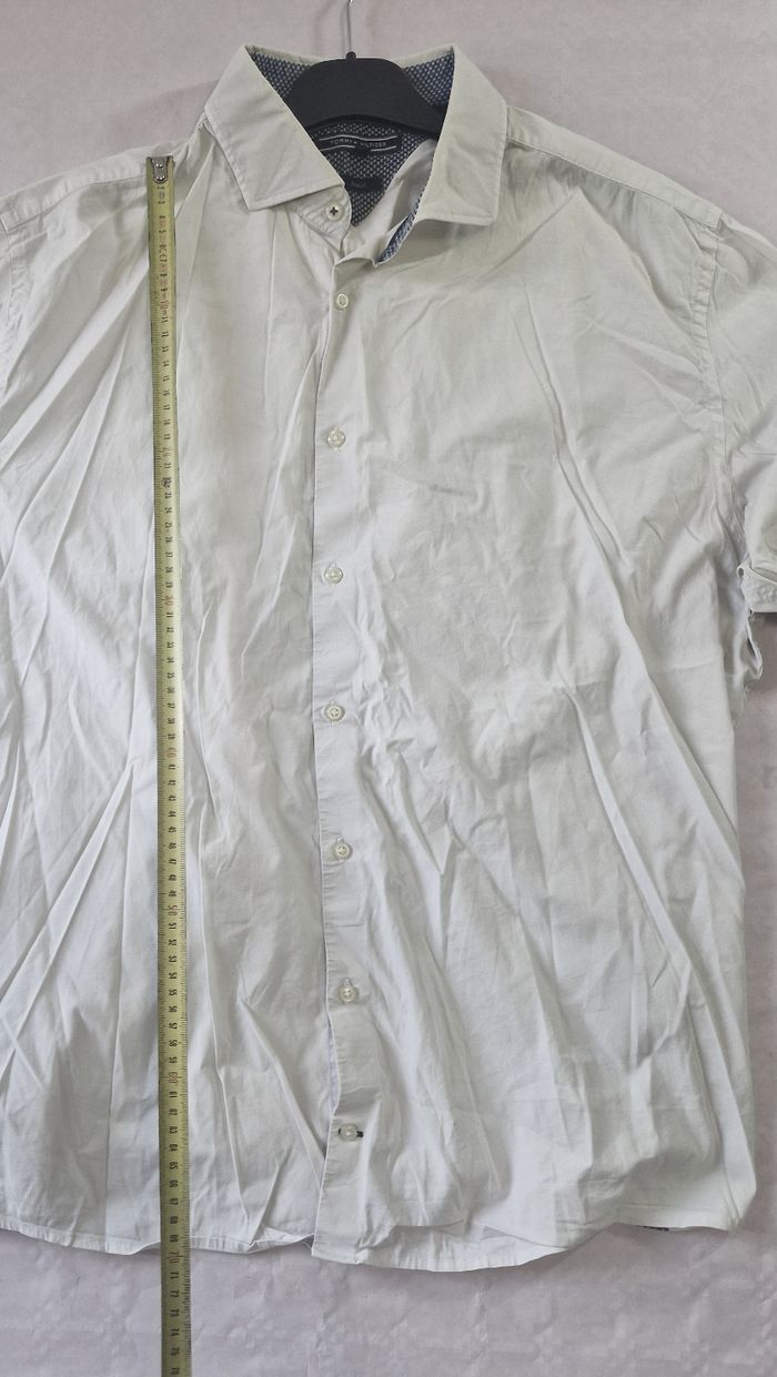 Chemise manches longues , homme , Tommy Hilfiger , blanche , taille XXL coupe Stretch - photo numéro 5