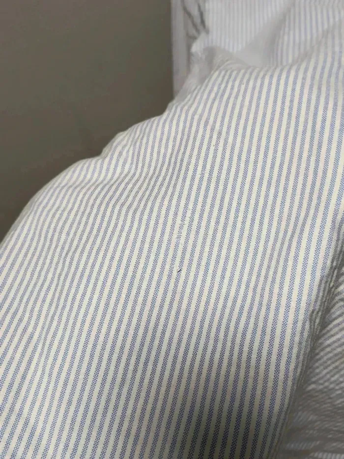 Chemise Ralph Lauren Slim Fit Rayée Bleu/Blanc – Élégance Vintage Y2K - photo numéro 13
