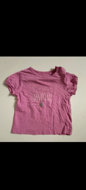 Tee shirt unique étoile rose
