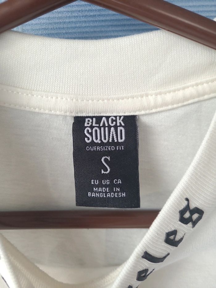 Tee-shirt imprimé Black Squad / Taille S/ Blanc / Très bon état - photo numéro 3