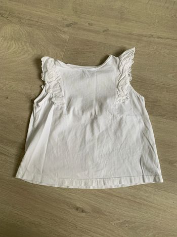 Débardeur Jacadi blanc, 6 ans comme neuf