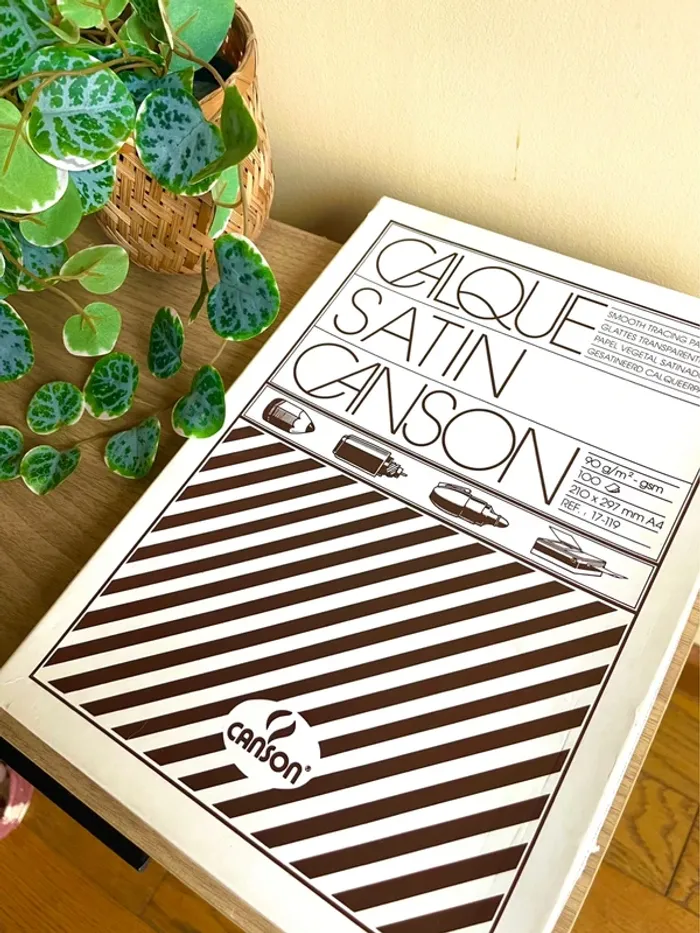 Bloc papier calque canson satin a4 90g 100 feuilles neuf - photo numéro 3