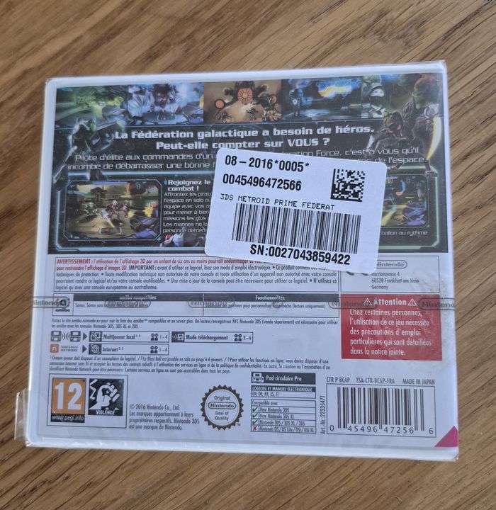 Jeu Metroid Federation Force Nintendo 3DS Neuf PAL New 2DS DS - photo numéro 3