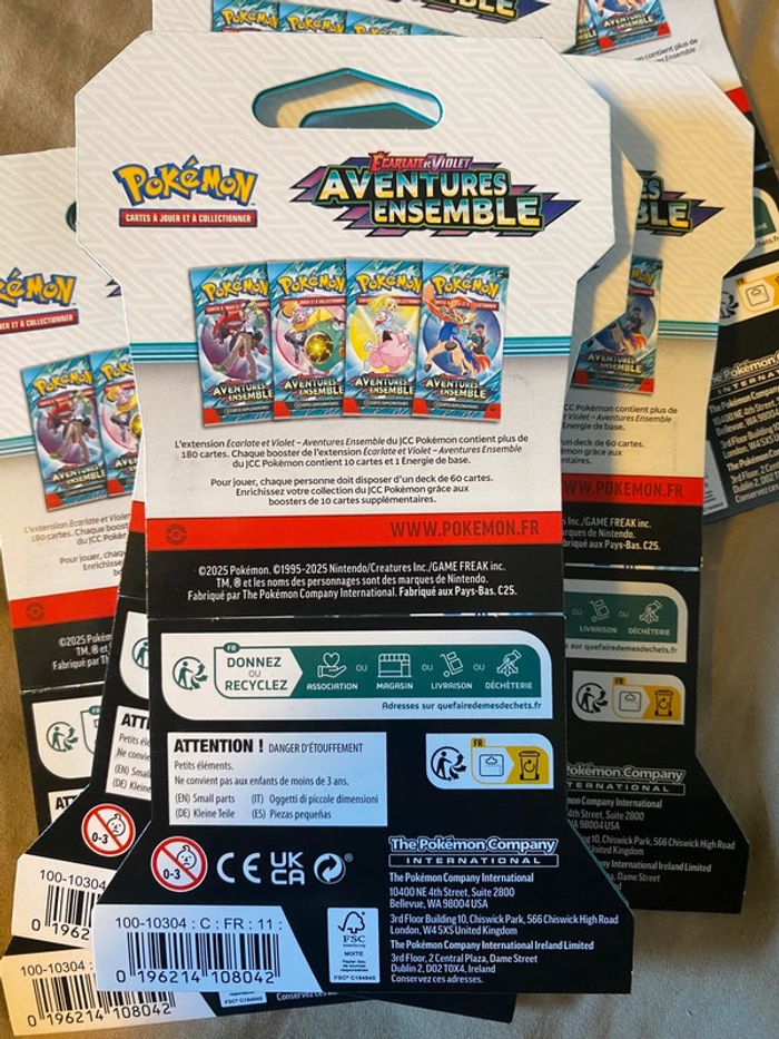 Lot de 6 blisters pokémon EV09 aventures ensemble - photo numéro 13