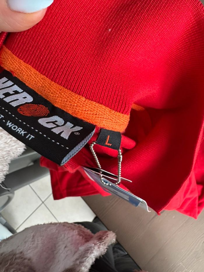 Polo herock rouge L neuf - photo numéro 2