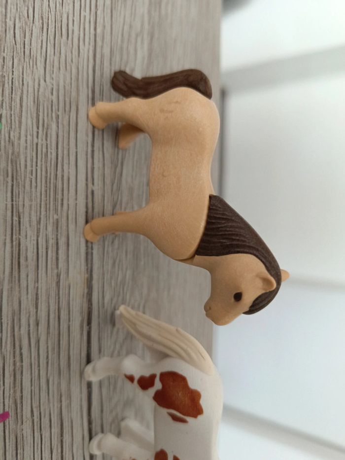 3 poulains playmobil cheval horses - photo numéro 7
