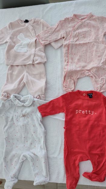 Lot de pyjama bébé fille