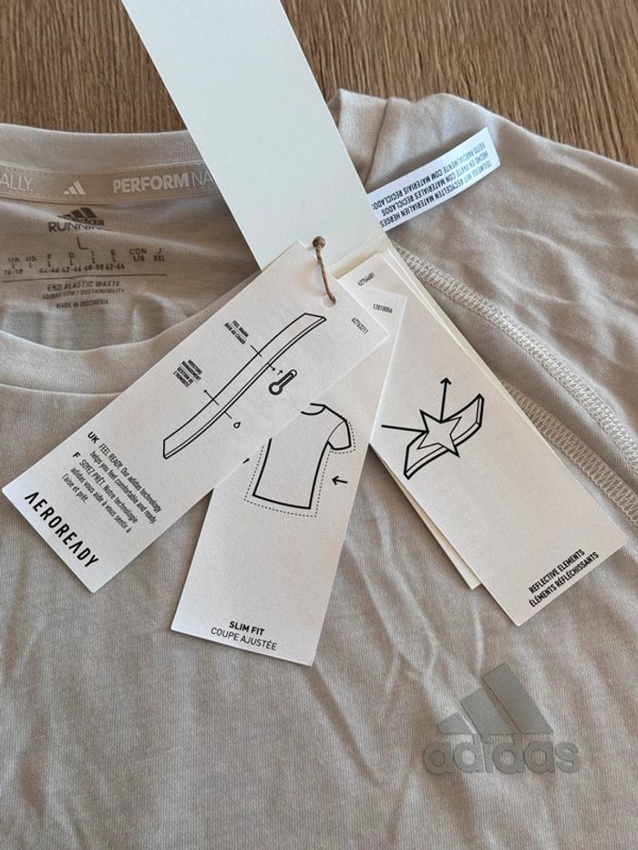 Tee shirt slim fit adidas taille L neuf avec étiquette - photo numéro 11