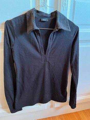 Tee-shirt manches longues noir Joseph