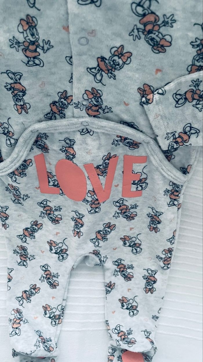 Pyjama gris Minnie 6 mois - photo numéro 7