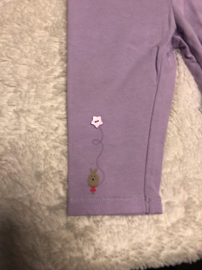 Ensemble Blouse legging parme 12m - photo numéro 2