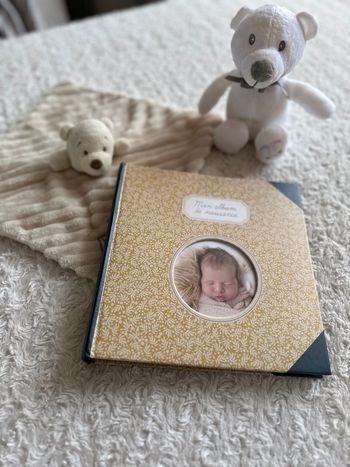 Album photos naissance + peluches