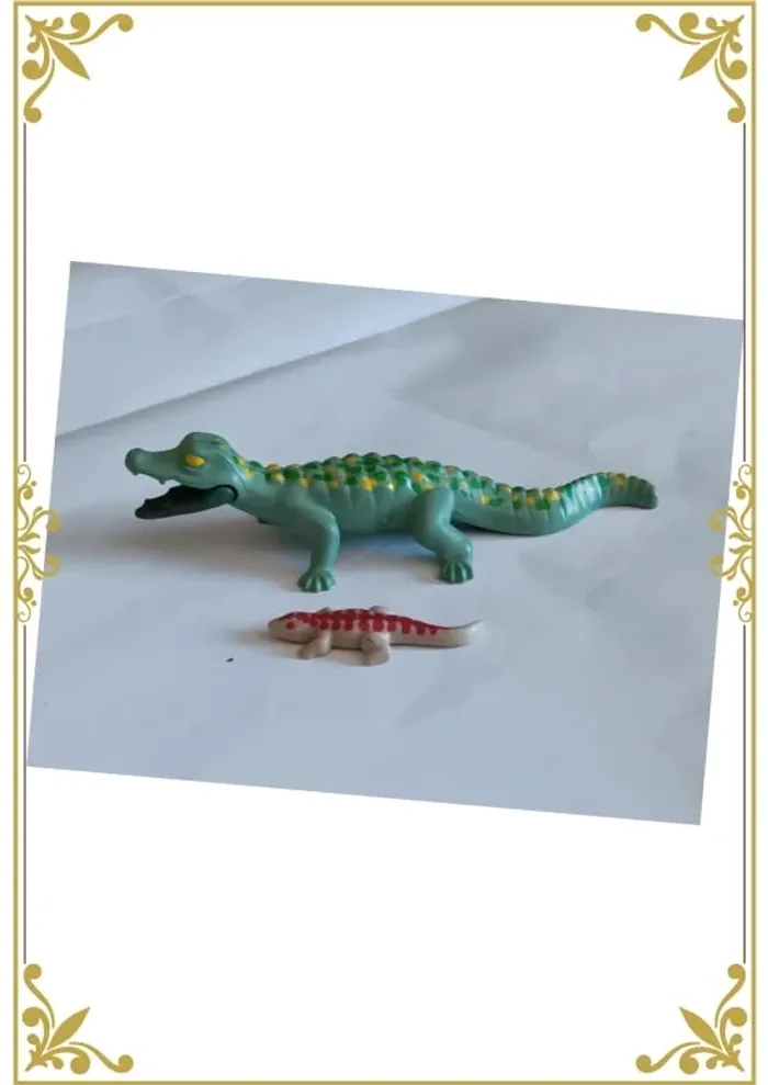 Caïman et son bébé wiltopia playmobil - photo numéro 2