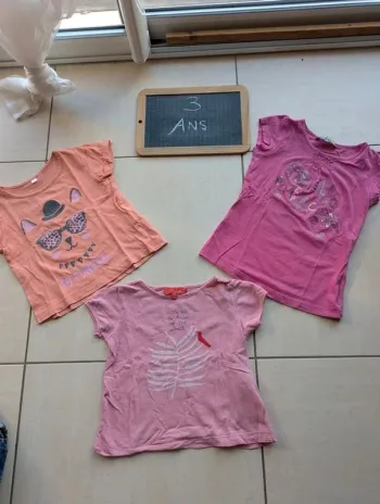 lot de 3 tee-shirts 3 ans