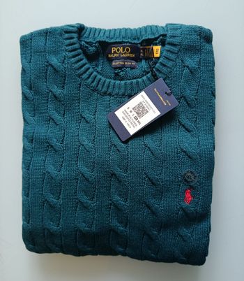 Pull Polo Ralph Lauren Torsadé zippé