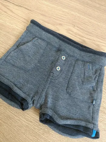 Short bleu chiné - 6 mois- obaïbi