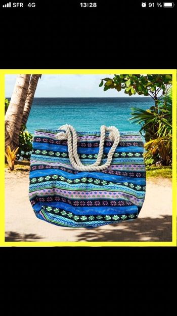 Sac à main de plage