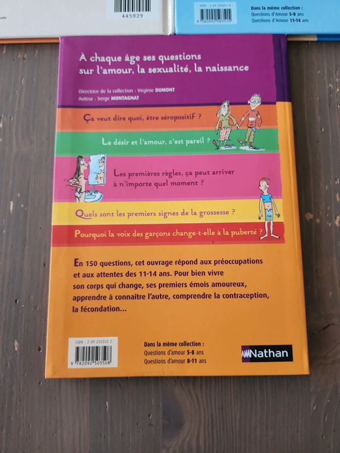 Lot de 3 livres Questions d'amour - photo numéro 3