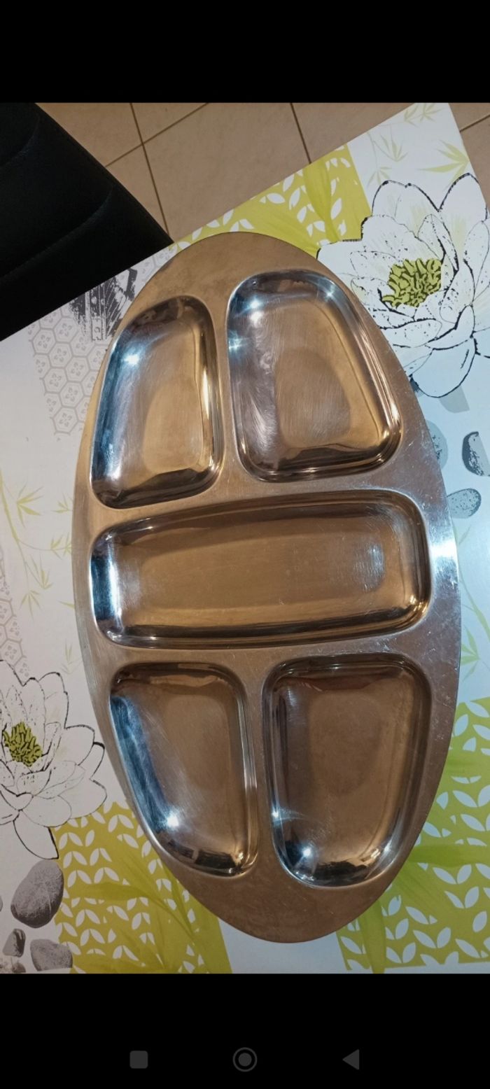 Lot de 4 plats en inox - photo numéro 4