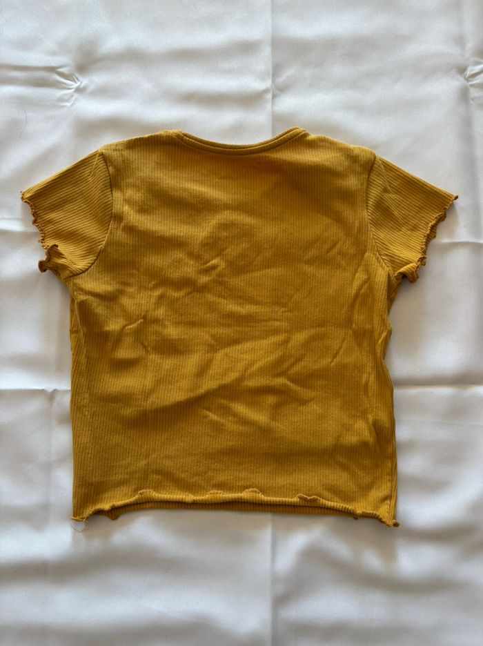T-shirt manches courtes moutarde - 12/13 ans - photo numéro 2