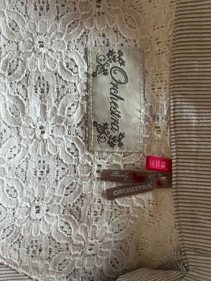 Veste rayures  paillettées orchestra 10 ans - photo numéro 2