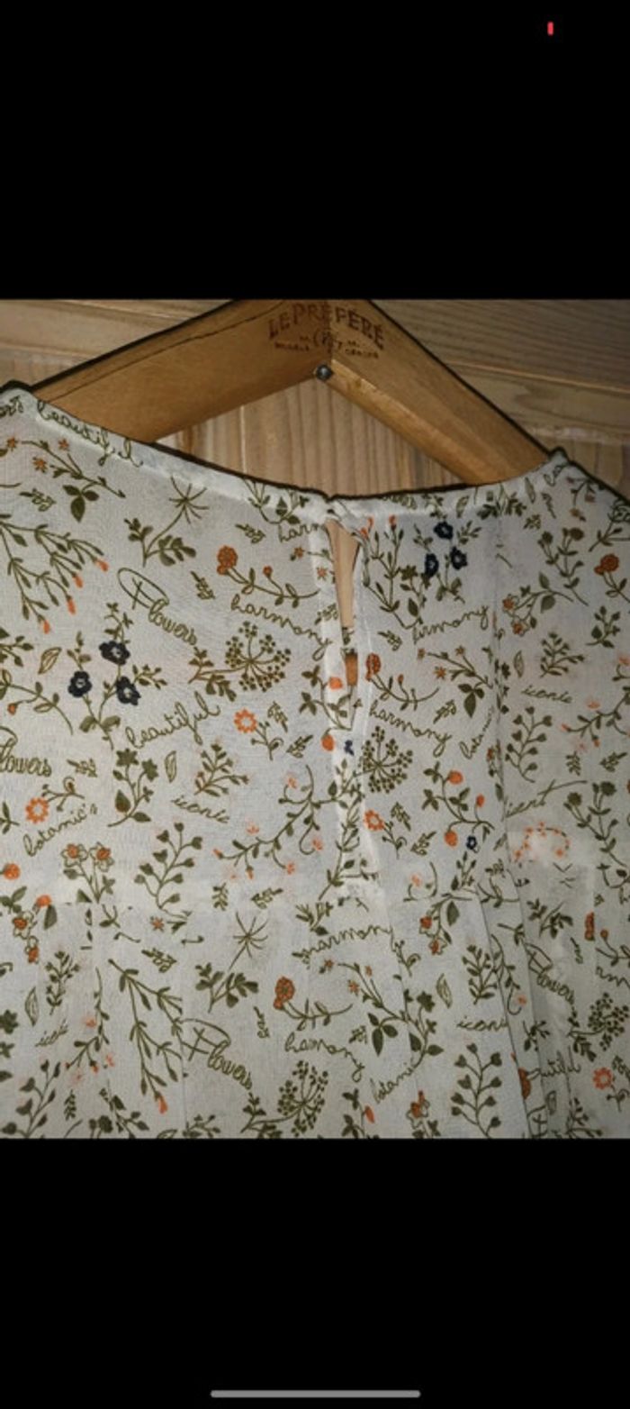 Haut femme, blouse fluide manches courtes - photo numéro 4