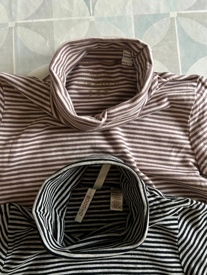 Lot de 2 sous pulls fille - 8 ans - Okaidi - en très bon état - photo numéro 3